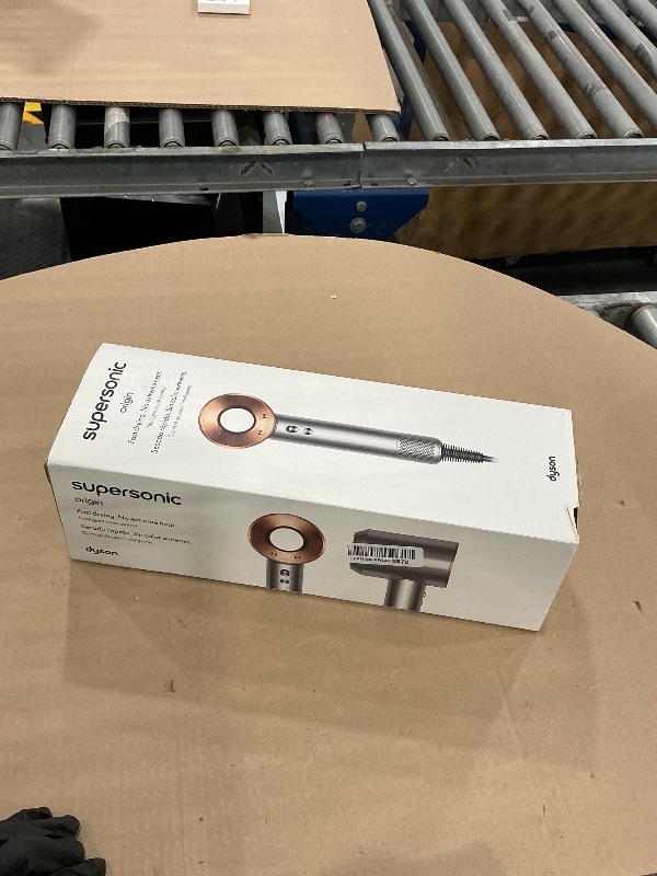 View 2 of Dyson Supersonic Origin Hair Dryer in Nickel and Copper