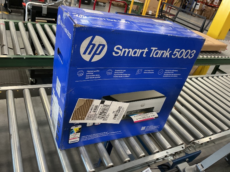Photo 1 of HP Smart Tank 5003 Wireless All-in-One Ink Tank Printer, Scanner, Copier with up to 3 Years of Ink Included, Best-for-Home, Cartridge-Free Refillable, AI-Capable (9B2D3A)