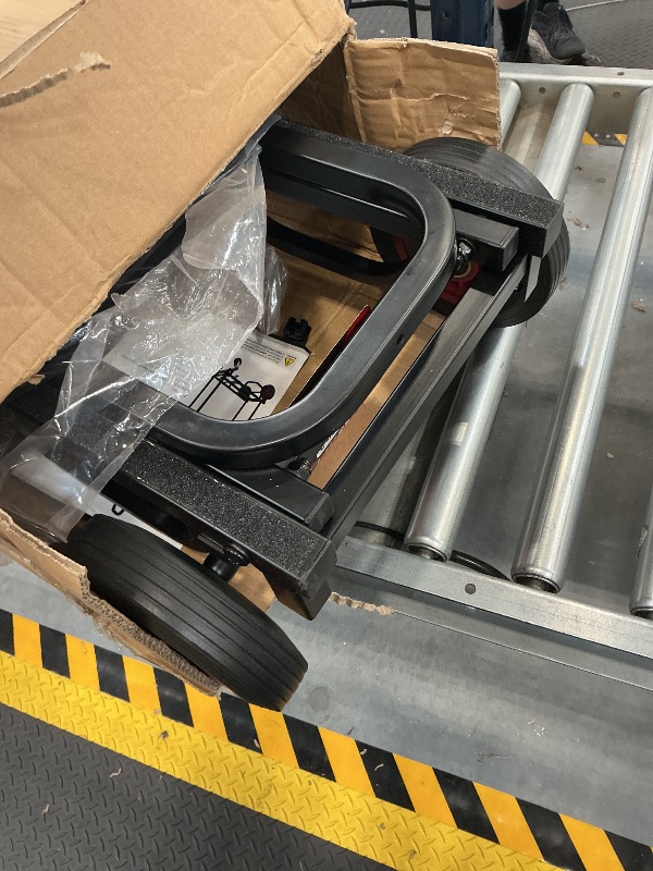 Photo 1 of Pyle Compact Folding Adjustable Equipment Dolly - Heavy Duty Multi?Function Convertible Cart Hand Truck/Platform Cart with Wheels - Expandable Up to 25.24" to 40.24" - 200LBS MAX Load Capacity