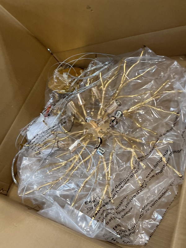Photo 1 of Puvaue Gold K9 Crystal Tree Branch Chandelier for Dining Room D23.7