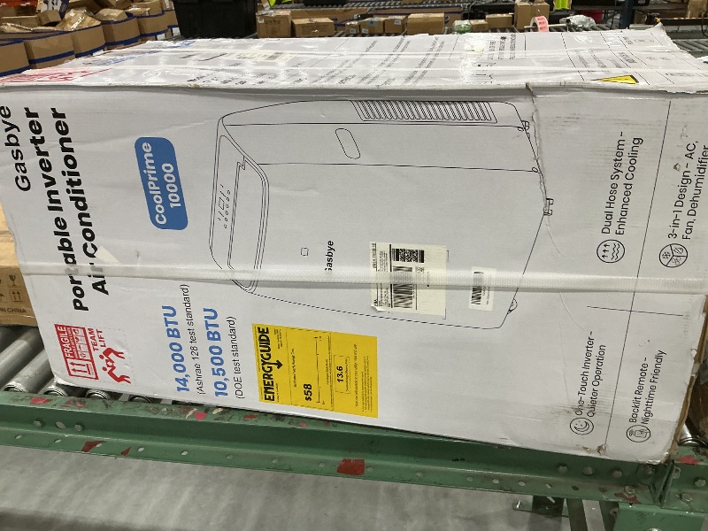 View 2 of NON-FUNCTIONAL. PARTS ONLY------------------------------------------------------------Gasbye 14000 BTU Portable Air Conditioner - Black