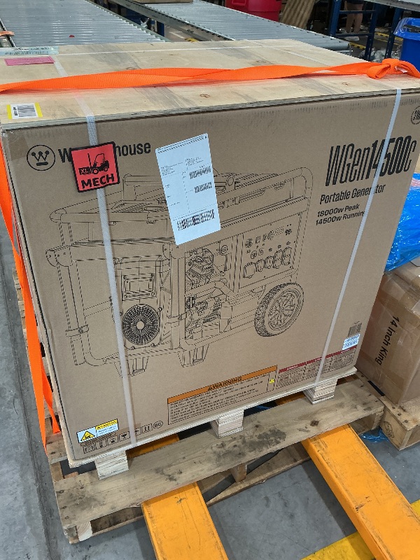 Photo 1 of Westinghouse 18000 Peak Watt Home Backup Portable Generator, Remote Electric Start, Transfer Switch Ready 30A & 50 Outlets, Gas Powered, CO Sensor