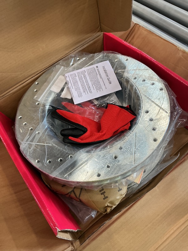 View 2 of HUSCH Ceramic Brake Rotor and Pad Kit