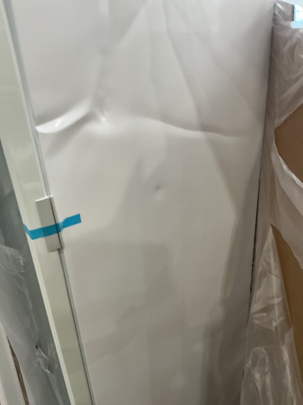 Photo 1 of Velivi Commercial Beverage Refrigerator 24.5" White Glass Door Display Fridge