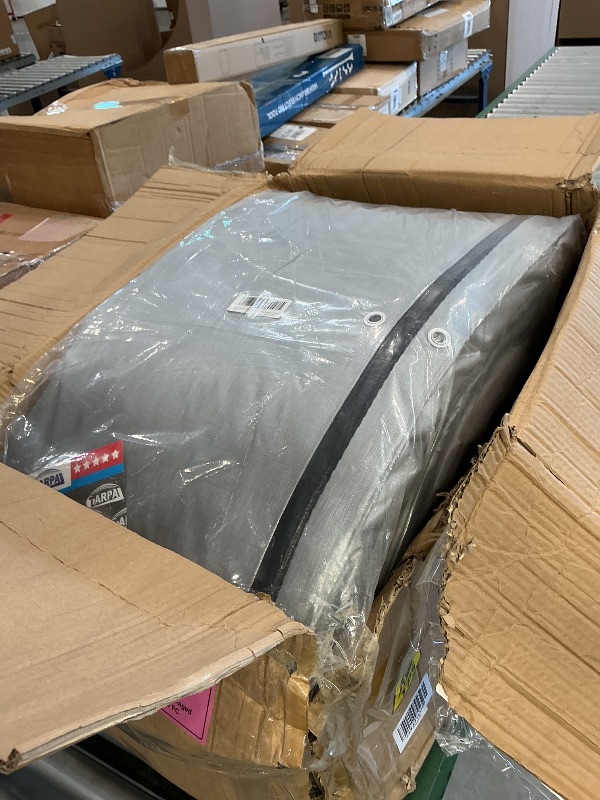 Photo 1 of TARPAL 60x60 Ft Heavy Duty Tarp - Silver/Black