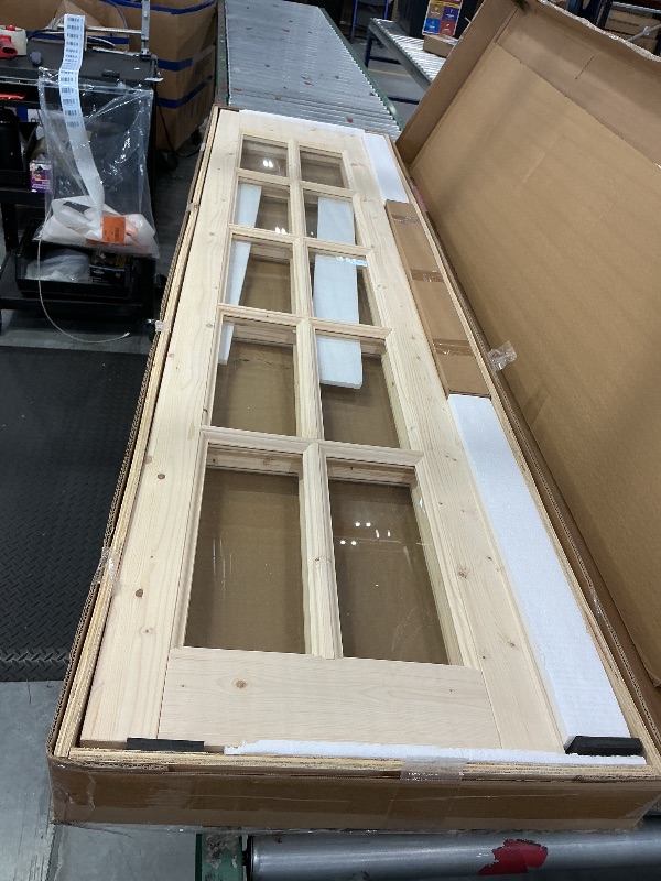 View 3 of EaseLife 36" Bifold French Glass Door with Hardware Kit
