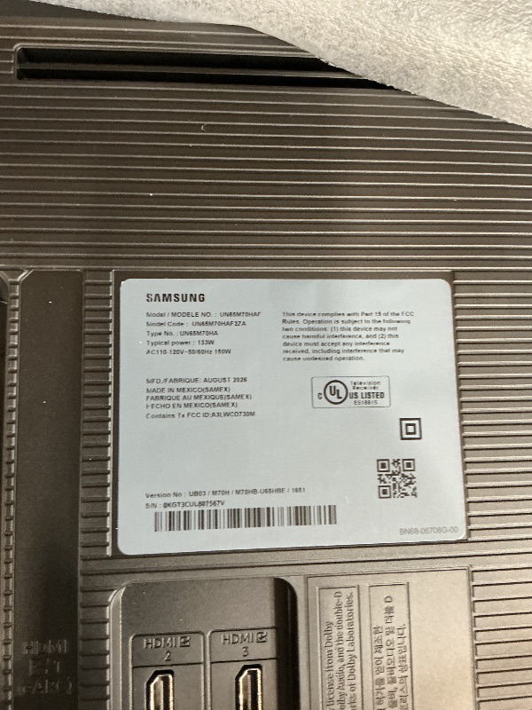 Photo 1 of Samsung 65-Inch Class M70H Series, Mini LED, 4K, Smart TV, 2026 Model