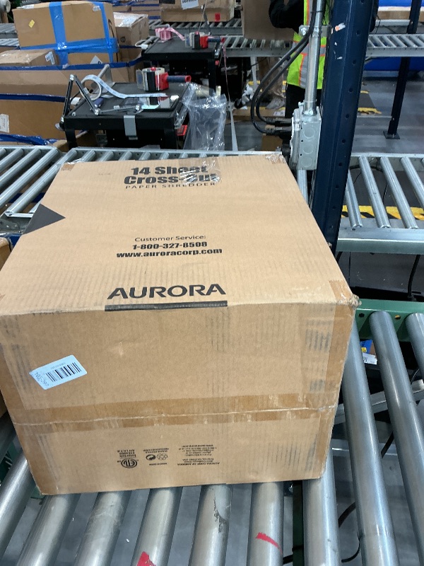 View 3 of Aurora AU1415XA 14-Sheet Crosscut Paper/CD and Credit Card Shredder/ 5-Gallon pullout Basket/ 10 Minutes Continuous Run Time