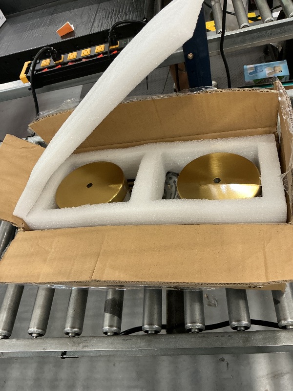 View 3 of KLSS Brass Pendant Light Fixture