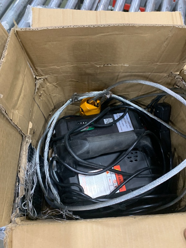 View 4 of ****NON FUNCTIONAL , PARTS ONLY , CABLE DAMAGED ********NEWTRY Electric Hoist Winch 1100lbs