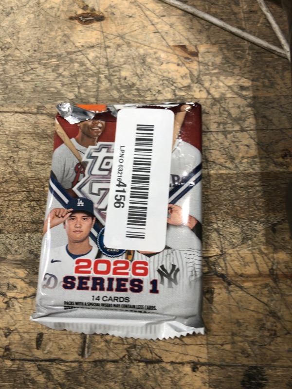 View 1 of 2026 Tpps Series 1 Baseball MEGA Foil Pack