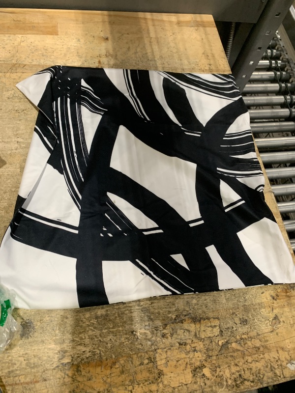 View 2 of 2 black & white pillow cases