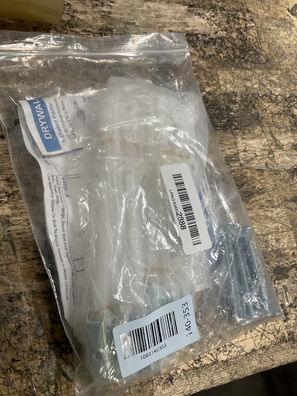 View 2 of 10 Pack Heavy Duty Drywall Anchor Bolts with 1/4"-20