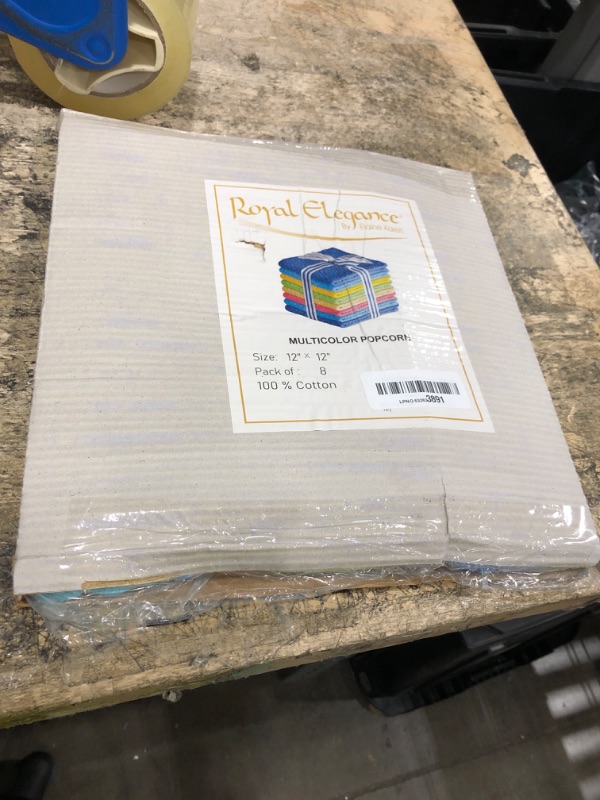 View 2 of 100% Cotton Wash Cloths for Showering - Bath Rags, Shower Rags, Colored 8pk