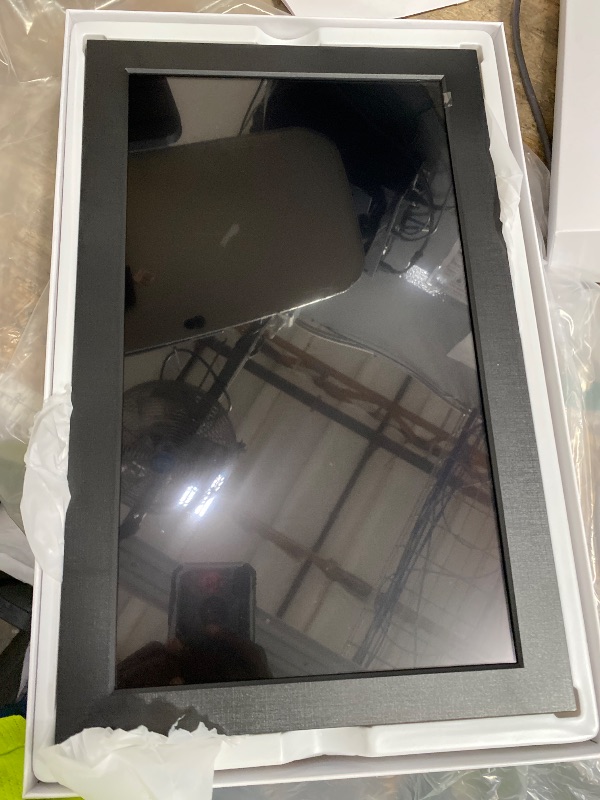 View 3 of 15.6 Inch WiFi Digital Picture Frame IPS Touch Screen HD Disply,Video Clips and Slide Show,Auto-Rotate, Wall Mountable,Send Photos Instantly from Anywhere with via Frameo APP (15.6 INCH)