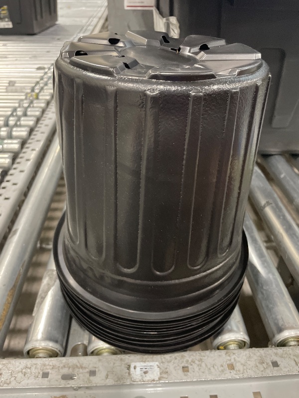 View 3 of 20 Pack 3 Gallon Plant Nursery Pots,Plastic Seedling Pot with Drainage Hole