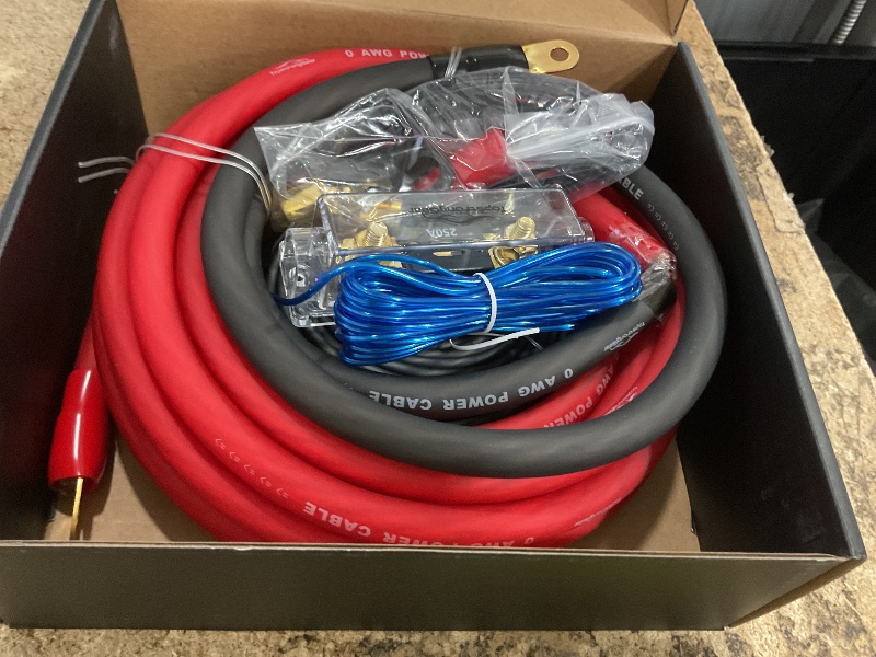 View 3 of 0 Gauge Amp Wiring Kit, 0 AWG Subwoofer Amplifier Wiring Kit for Car Audio