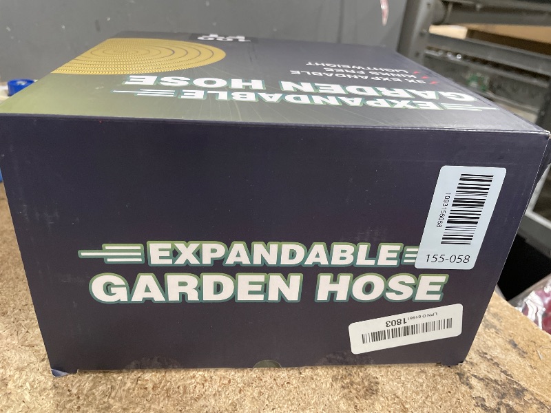View 2 of 100 ft Expandable Garden Hose - All New 2026 Retractable Water Hose with 3/4" Solid Brass Fittings, Extra Strength Fabric - Flexible Expanding Hose with 10 Pattern Spray Nozzle