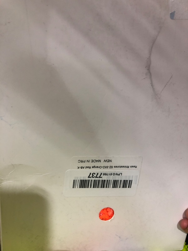 View 2 of 16000PCS Neon Orange AB Resin Rhinestones for Crafting 3mm 4mm 5mm Orange Red Flatback Jelly Stones Bulk SS10 SS16 SS20 Diamonds Gems for Nails Face Eyes Makeup Tumblers Bottles Crafts Clothes Shoes