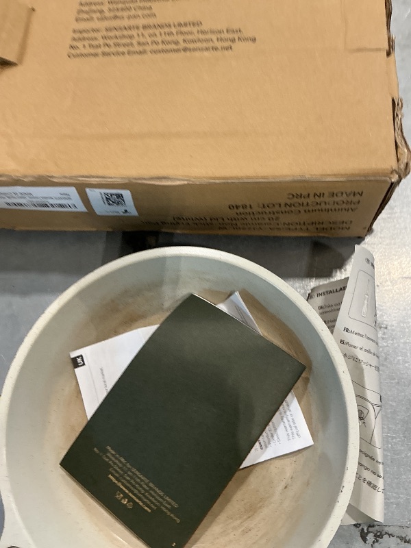 View 2 of **HEAVILY USED AND NO LID** SENSARTE Ceramic Nonstick Frying Pan with Lid, 8-Inch
