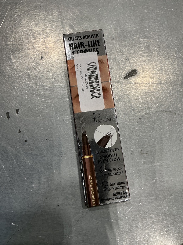View 2 of 2 Pack 4-Tip Microblading Eyebrow Pen with 2 Brow Brushes, Waterproof Vegan Formula Eyebrow Pencils for Women to Effortlessly Create Natural Hair-Like Strokes, All-Day Wear (Light Brown)