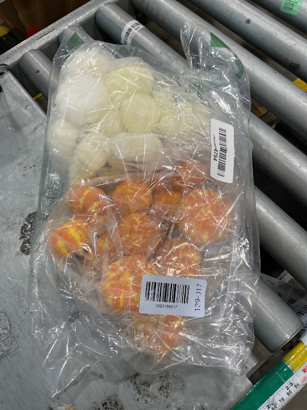 View 2 of [MISSING PARTS] Winlyn 32 Pcs Artificial Mini Pumpkins