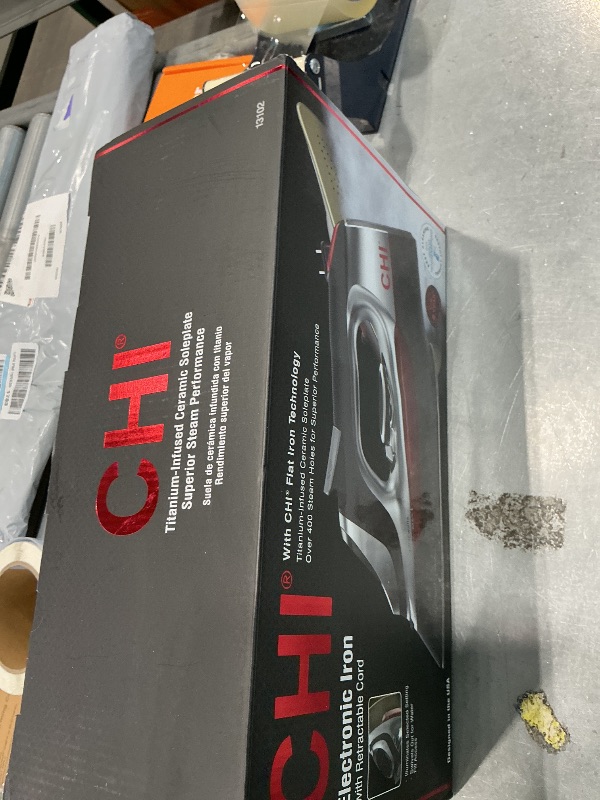 View 2 of [Defective] CHI Steam Iron with Titanium-Infused Ceramic Soleplate