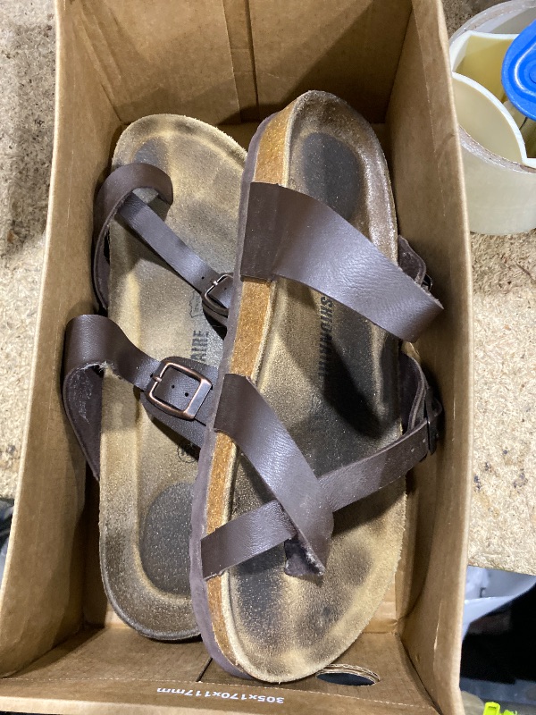 View 3 of 100% Genuine Leather Womens Sandals Slides for Women Everyday Sandals Women