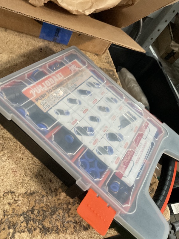View 2 of 180PCS Quick Connect Air Hose Fittings Kit - 1/8",1/4",5/16",3/8",1/2" & 4,6,8,10,12mm Push to Connect Straight Pneumatic Assortment with Tube Cutter for Air Compressor, Workshop, Auto Brake Systems