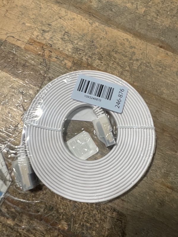 View 2 of 10Gsupxsel Cat 8 Flat Ethernet Cable 15 FT, 40Gbps 2000MHz