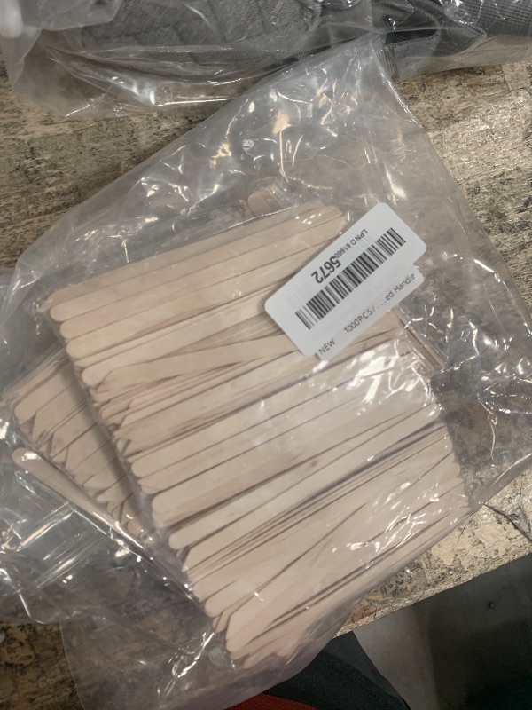 View 2 of 1000pcs Wooden Small Wax Sticks,Eyebrow Wax Sticks for Eyebrow Hair Remover?Small Waxing Sticks?Wooden Sticks for Crafts