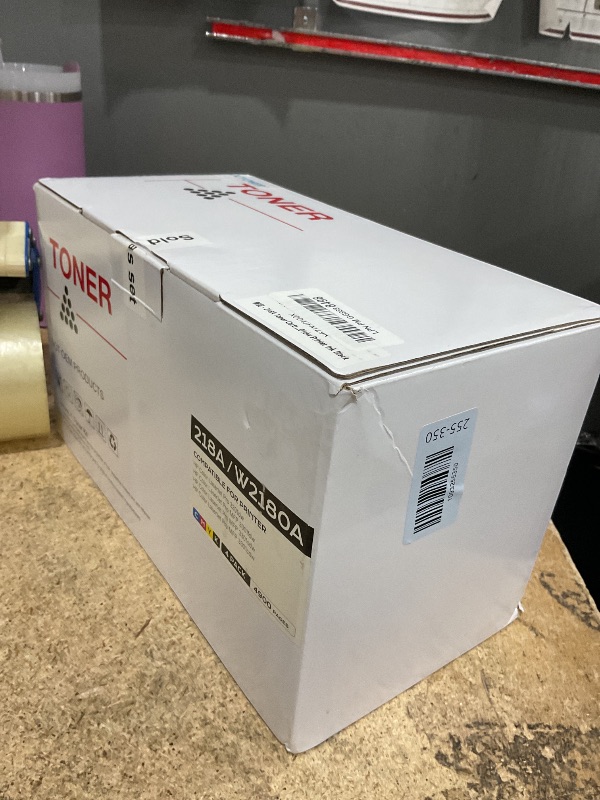 View 2 of *1 IS OPENED*218A Toner Cartridge Set (with chip 4-Pack) Replacement for HP 218A W2180A W2181A W2182A W2183A 218X W2180X Compatible with HP Color LaserJet Pro MFP 3301cdw 3301fdw 3301sdw 3201dw Printer Ink Black