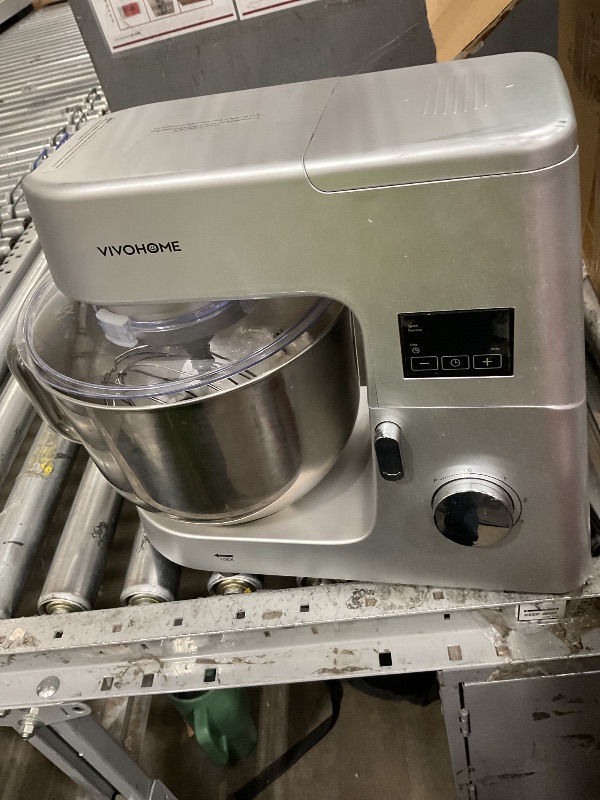 View 2 of **Doesn’t power on***VIVOHOME 9-in-1 Stand Mixer with Fermentation & Timer, 7.5-Quart, Silver