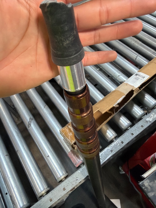 View 2 of 20FT Heavy-Duty Fiberglass Telescopic Extension Pole-High Stiffness, Non-Conductive, Twist Lock for Electrical Rescue, Paint,Indoor/Outdoor Cleaning,Boat Hooks&DIY Mast- Universal 3/4" Threaded Tips
