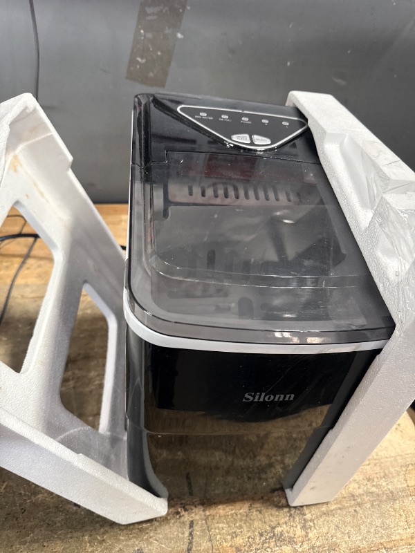 View 3 of ***PARTS ONLY ***Silonn Countertop Ice Maker, 26lbs/24Hrs, 9 Cubes/6 Mins, Self-Cleaning, Bullet
