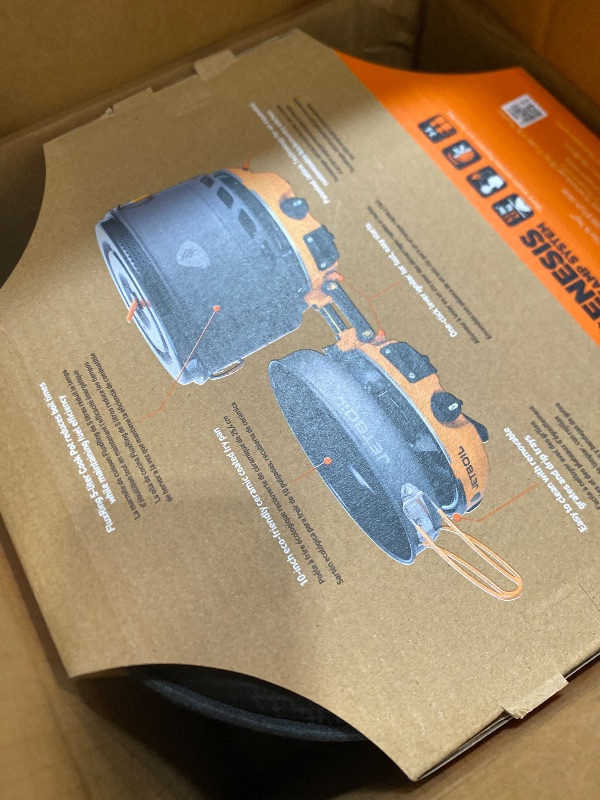 View 3 of Jetboil Genesis Basecamp Camping & Overlanding Stove Cooking System, Orange