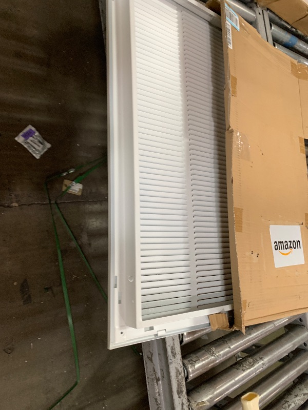 View 3 of 14x30 Return Air Grille [Duct Opening Size],Return Air Vent Cover for Wall Or Ceiling,Steel Return Air Filter Grilles Removable Face/Door for 1 Inch Filters(14"W x 30"H [Duct Opening])