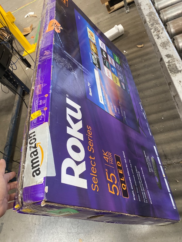 View 2 of **Cracked Screen** Roku 55-Inch Select Series Smart TV 2026-4K (2160p) QLED TV TV