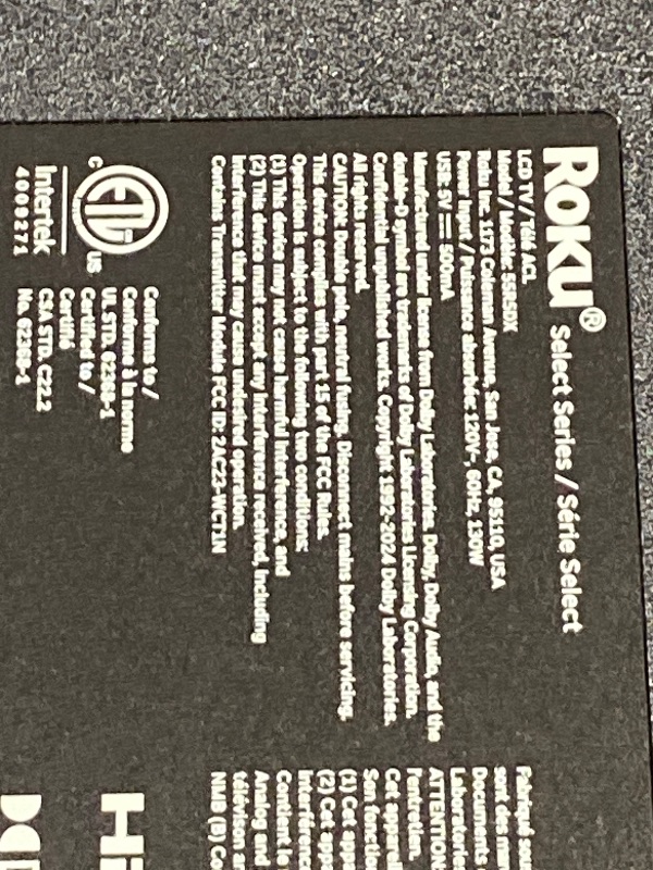 View 4 of **Cracked Screen** Roku 55-Inch Select Series Smart TV 2026-4K (2160p) QLED TV TV