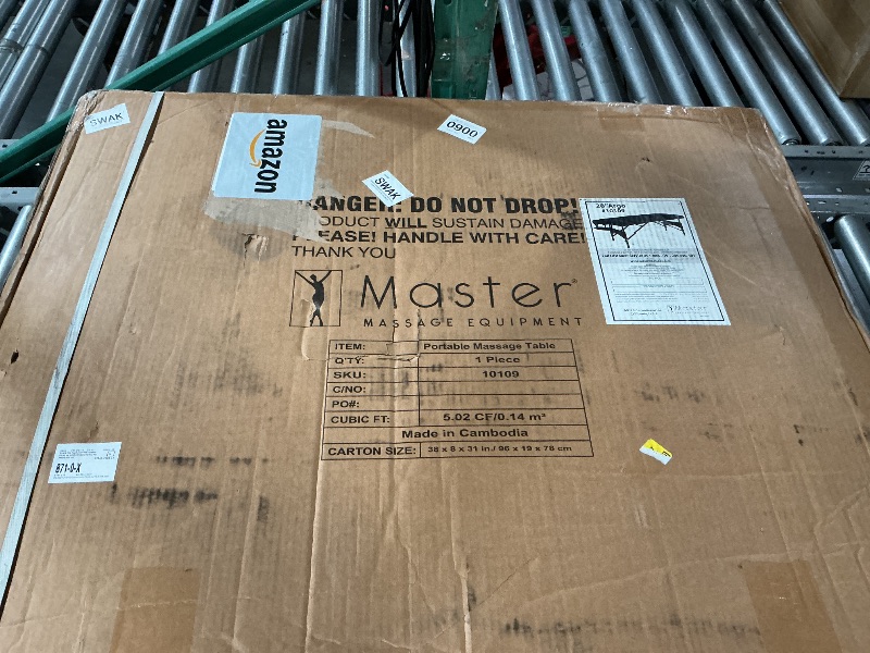 View 3 of ** FACTORY SEALED **Master Massage Standard Argo Portable Massage Table, 1 count (pack of 1), Black