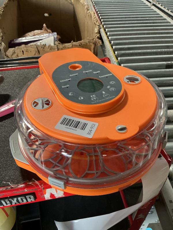 View 2 of ** STOCK PHOTO FOR REFERENCE ONLY **18 Egg Incubator with Automatic Egg Turning and Humidity Control, Incubators for Hatching Eggs, Chicken, Ducks, Goose, Pigeon, Quail, Parrot Incubator for Farm, Lab, Science Classroom, Home (Orange)