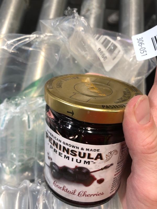 View 2 of ***EXPIRATION:05/06/28 ***Peninsula Premium Cocktail Cherries | Award Winning | Deep Burgundy-Red | Silky Smooth, Rich Syrup | Luxe Fruit Forward, Sweet-Tart Flavor | Gourmet | American Grown & Made | 10.5 Ounce