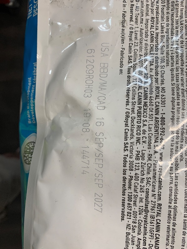 View 3 of *** EXP. DATE OF 7-16-2027 ***
Royal Canin Size Health Nutrition Small Puppy Dry Dog Food, 14 lb Bag