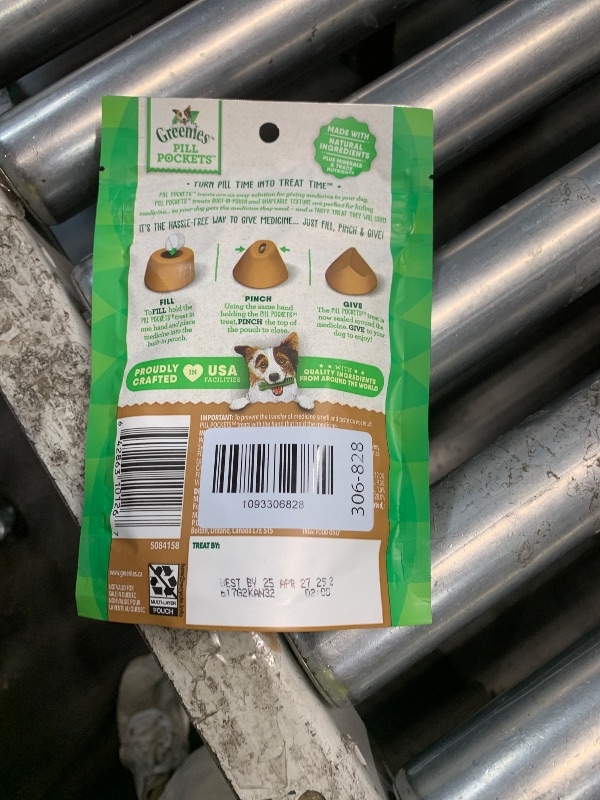 View 2 of *** EXP DATE 4/25/2027 ***
Greenies Pill Pockets Small Size Dog Treats, Peanut Butter, 3.2 oz