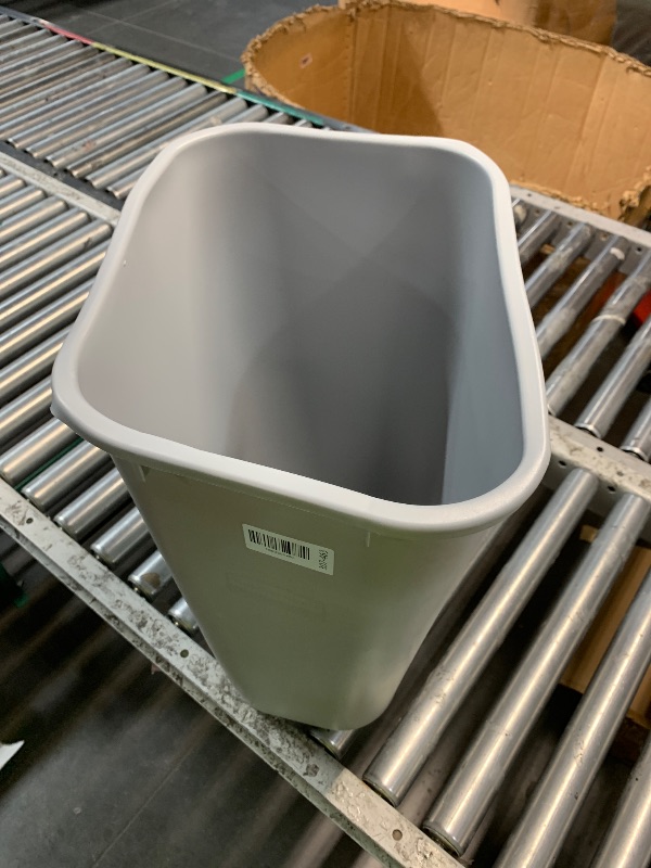 View 3 of *** SLIGHTLY BOWED OUT, EVIDENT IN ATTACHED PICTURES ***
Rubbermaid Commercial Products Wastebasket, Gray, 10.25-Gallon