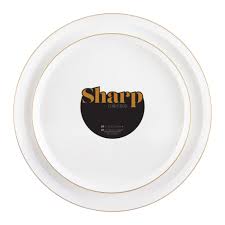 View 1 of ***STOCK PHOTO FOR REFERENCE ONLY***
Sharp Collection Clear/Gold Rim Combo Plates 8?? & 10??
