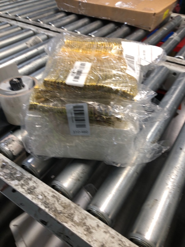 View 2 of ***MISSING SOME PLATES AND FORKS***
Goodluck 240 Pcs Gold Square Dessert Plates
