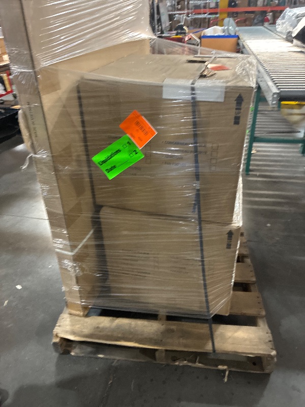 View 4 of ***FACTORY SEALED*********TRUCK/TRAILER PICKUP ONLY***Brampton Rouilly 9-Piece Dining Set | Oak Finish | Ideal for Indoors, White Chairs with White Cushions