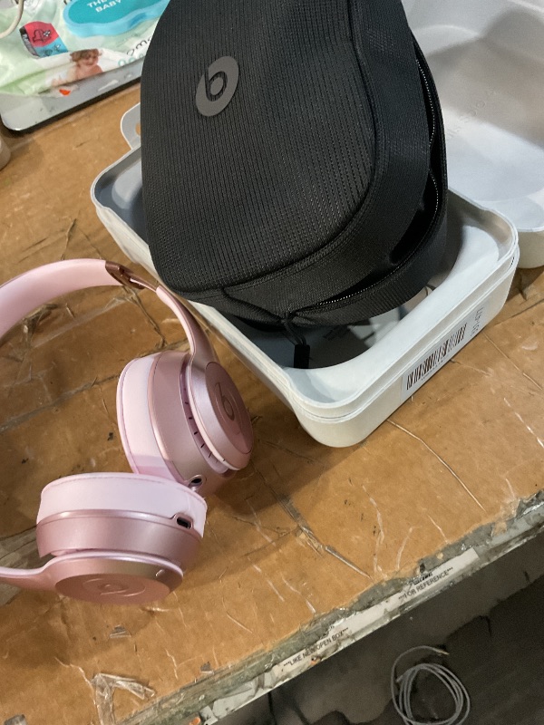 View 3 of Beats Solo 4 On-Ear Wireless Headphones - Metallic Pink