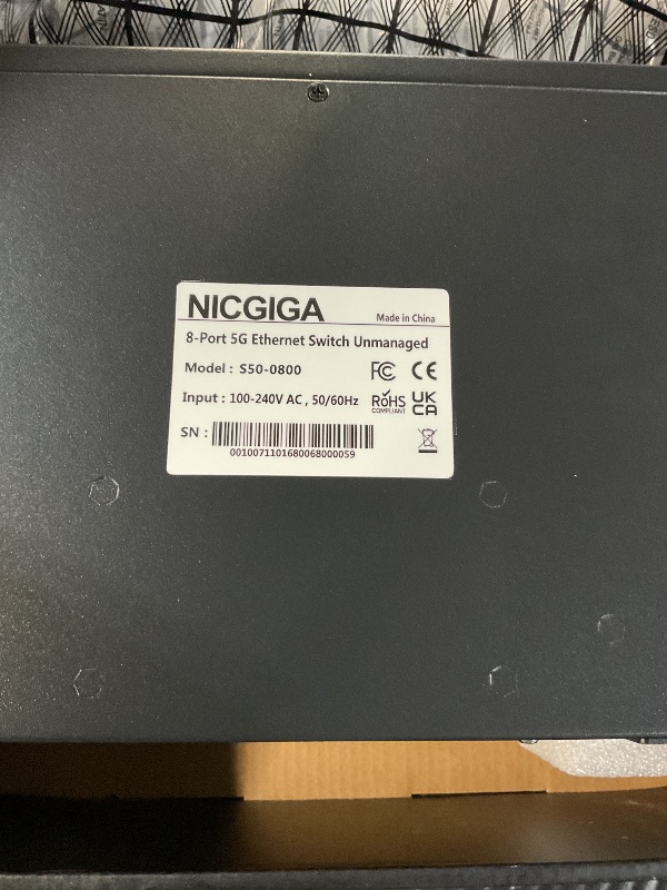 View 3 of NICGIGA 8-Port 5Gbps Unmanaged Ethernet Switch